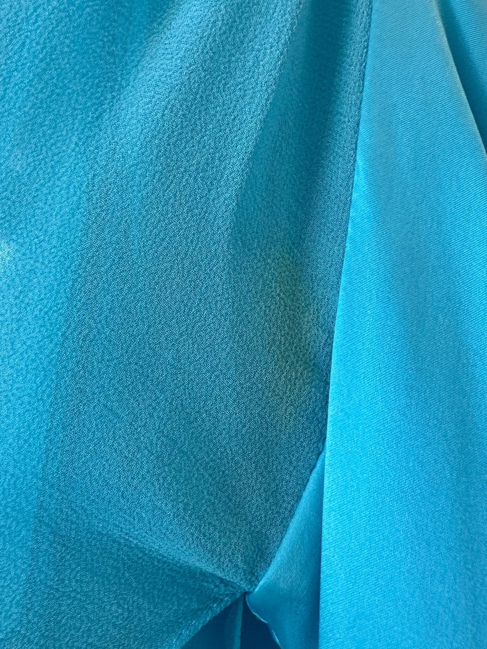 Sue Wong Silk Turquoise Y2K Ruched Floral Embroidered Asymmetrical Dress- Size 8 - Picture 14 of 14